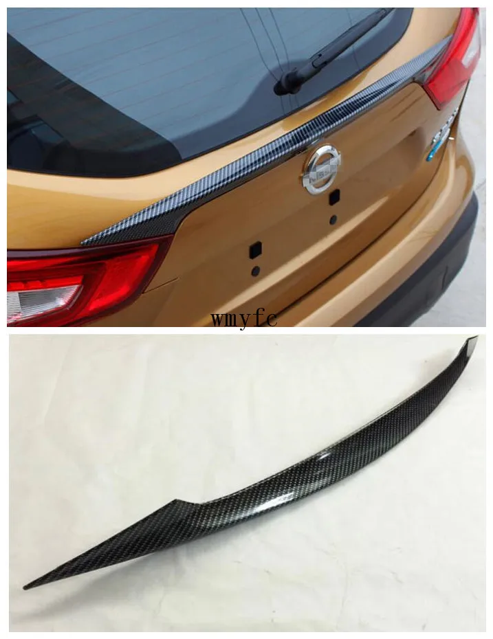 ACCESSORIES FIT FOR NISSAN QASHQAI J11 2014 2015 2016 2017 TAILGATE DOOR CARBON FIBER SPOILER COVER TRUNK DOOR LID TRIM ACCESSORIES FIT FOR NISSAN QASHQAI J11 2014 2015 2016 2017 TAILGATE DOOR CARBON FIBER SPOILER COVER TRUNK DOOR LID TRIM
