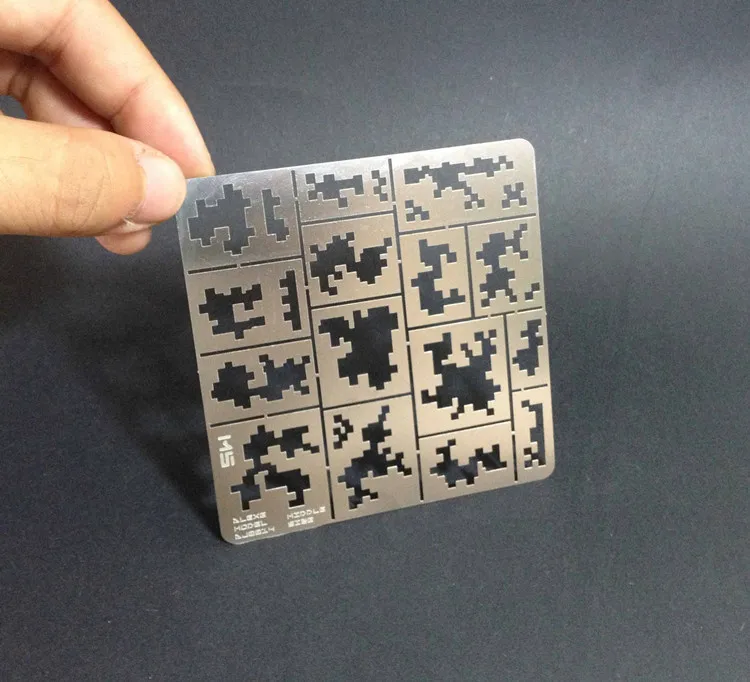 1/35 Scale Modern AFV City Digital Camo Stenciling Template Leakage Spray Model Building Tools AJ0014