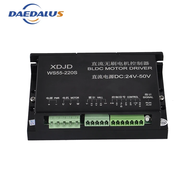 

CNC Stepper Motor Driver Controller 3 Phase DC 24-50V Brushless DC Motor Driver For 600W Router Spindle Milling Tools