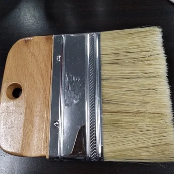 

2 PC Wooden Handle Chalk Paint flat Brush Bristle Chalk Oil Paint Painting Wax Brush Artist Art Supplies Hand tool set free shi