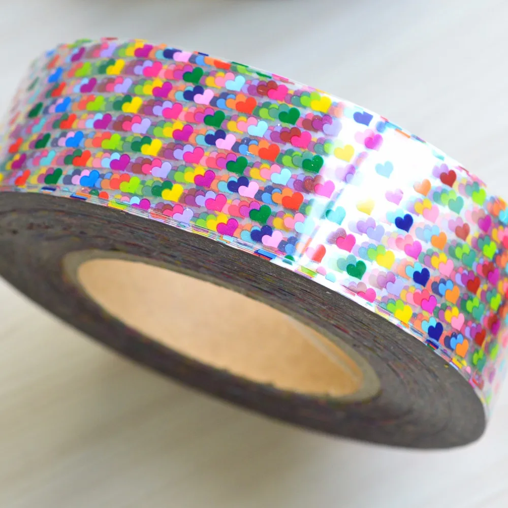 

500m NEW 49 Designs 1 Roll Glitter Laser Full Tips Sticker Nail Art Transfer Foils Adhesive DIY Decor Wholesales STZXK01-49