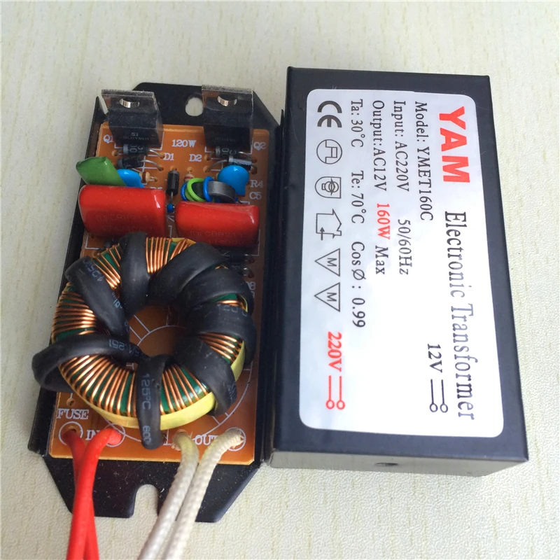 Ям 160 W AC220V к AC12V электронный трансформатор для G4 кварцевые лампа галогеновая