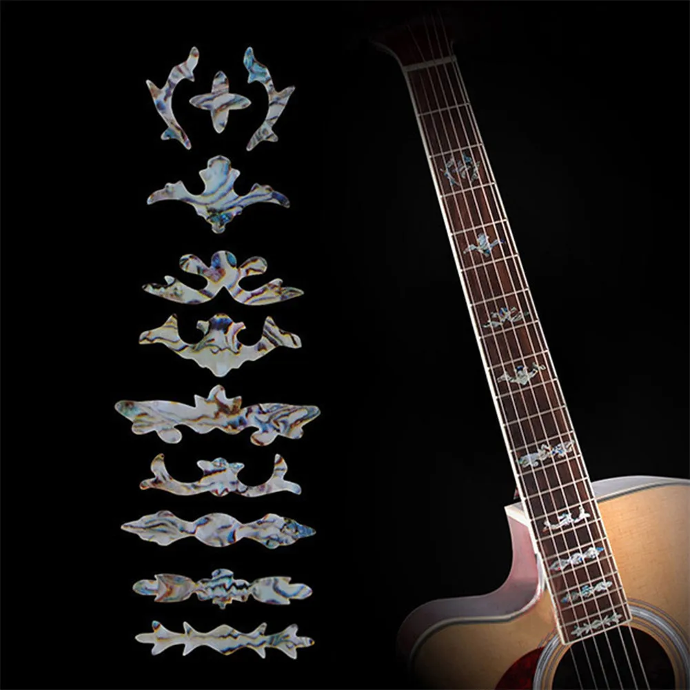 

Electric Acoustic Guitar Stickers Bass Guitar Bass Inlay Sticker Fretboard Marker Fret Decal Decorate For Guitar Accessories