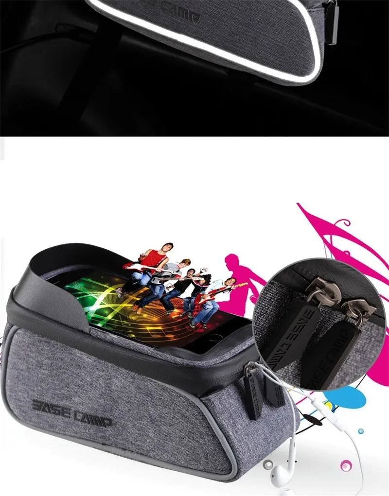Excellent Basecamp Bicycle Front Top Frame Handlebar Bags Road MTB Bike Cycling Riding Bag Pannier Touch Screen Case Bicycle Accessories 6 Excellent Basecamp Bicycle Front Top Frame Handlebar Bags Road MTB Bike Cycling Riding Bag Pannier Touch Screen Case Bicycle Accessories 6