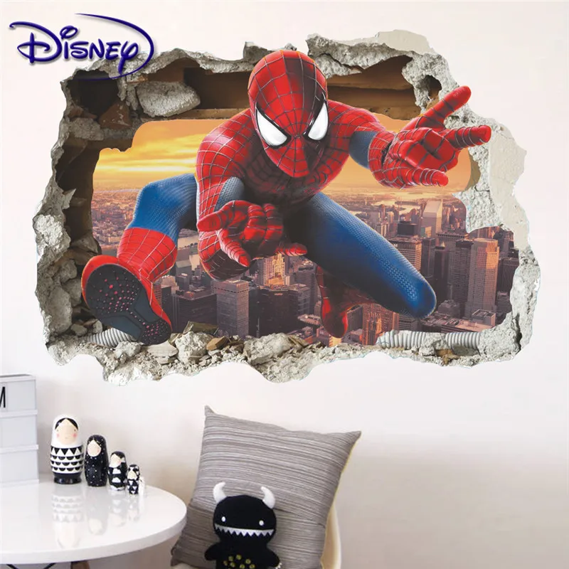 

Disney Spider-Man stickers children's room background decoration stickers living room sofa decoration stickers