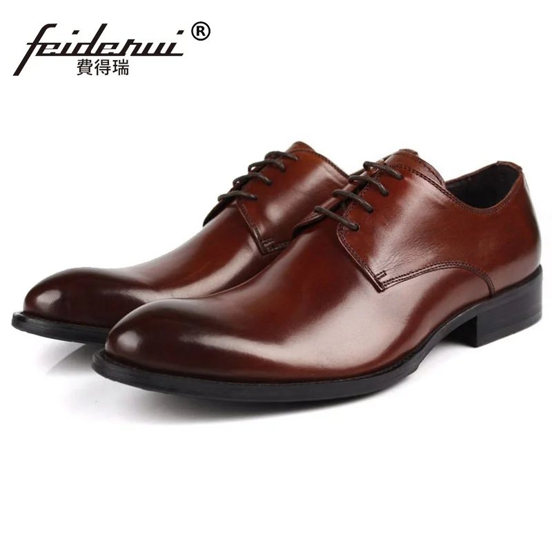 Vestido Lujo De Marca Boda Nupcial Calzado Eh44 Zapatos Cuero chocolate Para Hombres Hombre Oxfords Elegante Formal marrón Negro Partido Diseñador Del Auténtico Pvq7Iq4
