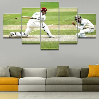 

5 Pieces Sports Baseball Poster Wall Art Home Decorative Landscape The Lawn Picture Top-Rated Canvas Printed Modular Painting
