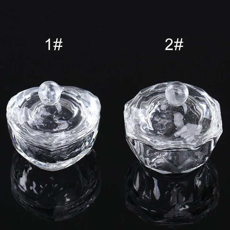 1 шт. стакан из прозрачного стекла порошок жидкий контейнер смешанный в форме сердца прозрачный мини-чаша Dappen блюдо для ногтей инструменты для творчества