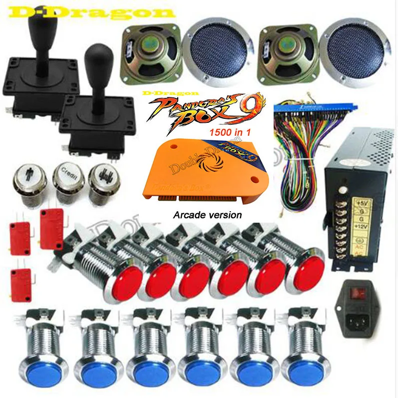 Pandora Box 4S DIY Arcade Bundles Kits Parts With Power Supply Jamma Harness Joystick Push Button Upgrade to box 9 1500 for free Pandora Box 4S DIY Arcade Bundles Kits Parts With Power Supply Jamma Harness Joystick Push Button Upgrade to box 9 1500 for free