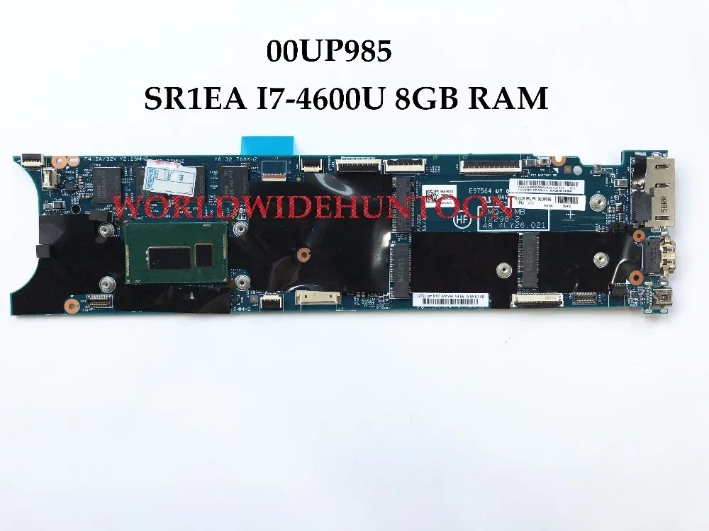 

MB FRU:00UP985 For Lenovo Thinkpad X1 Carbon Laptop Motherboard LMQ-1 48.4LY26.021 SR1EA I7-4600U 8GB RAM