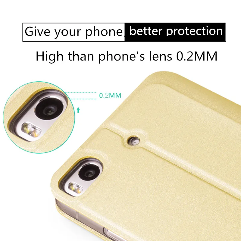 Xiaomi-Mi5s-case-MOFi-original-xiaomi-5s-case-flip-cover-leather-holder-silicone-Mi-5s-gold (2)