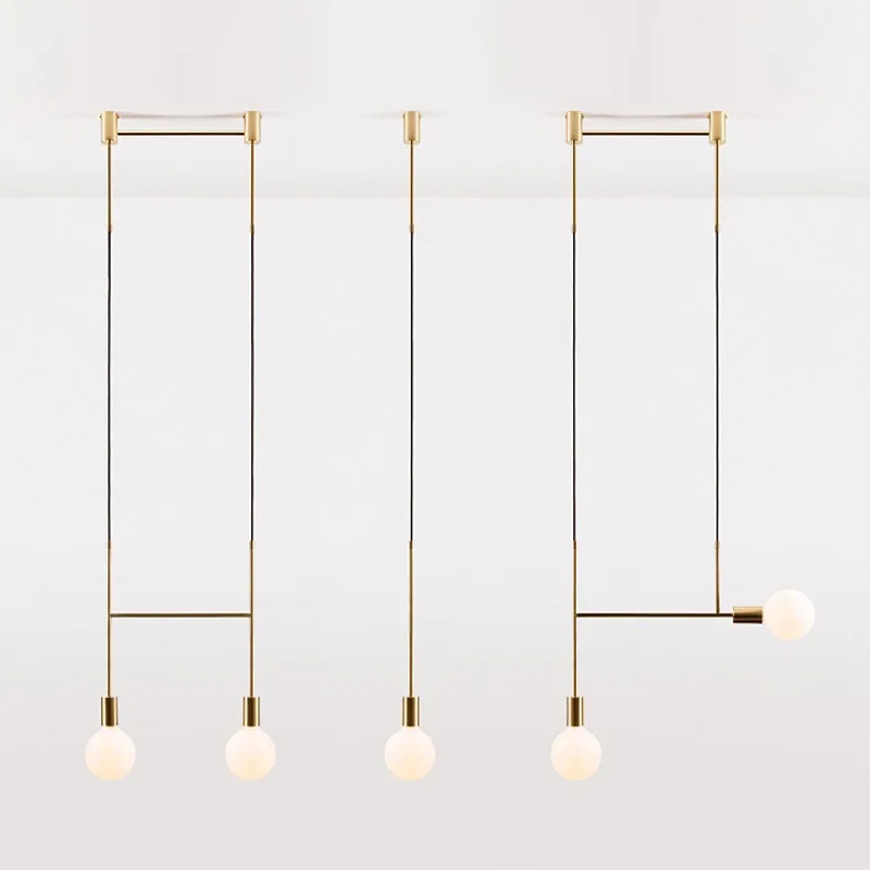 

Modern Led Pendant Lights Creative Hanging Lamp Lighting Aluminium Luminaria Black or White Painting for Bar Living Bed Room