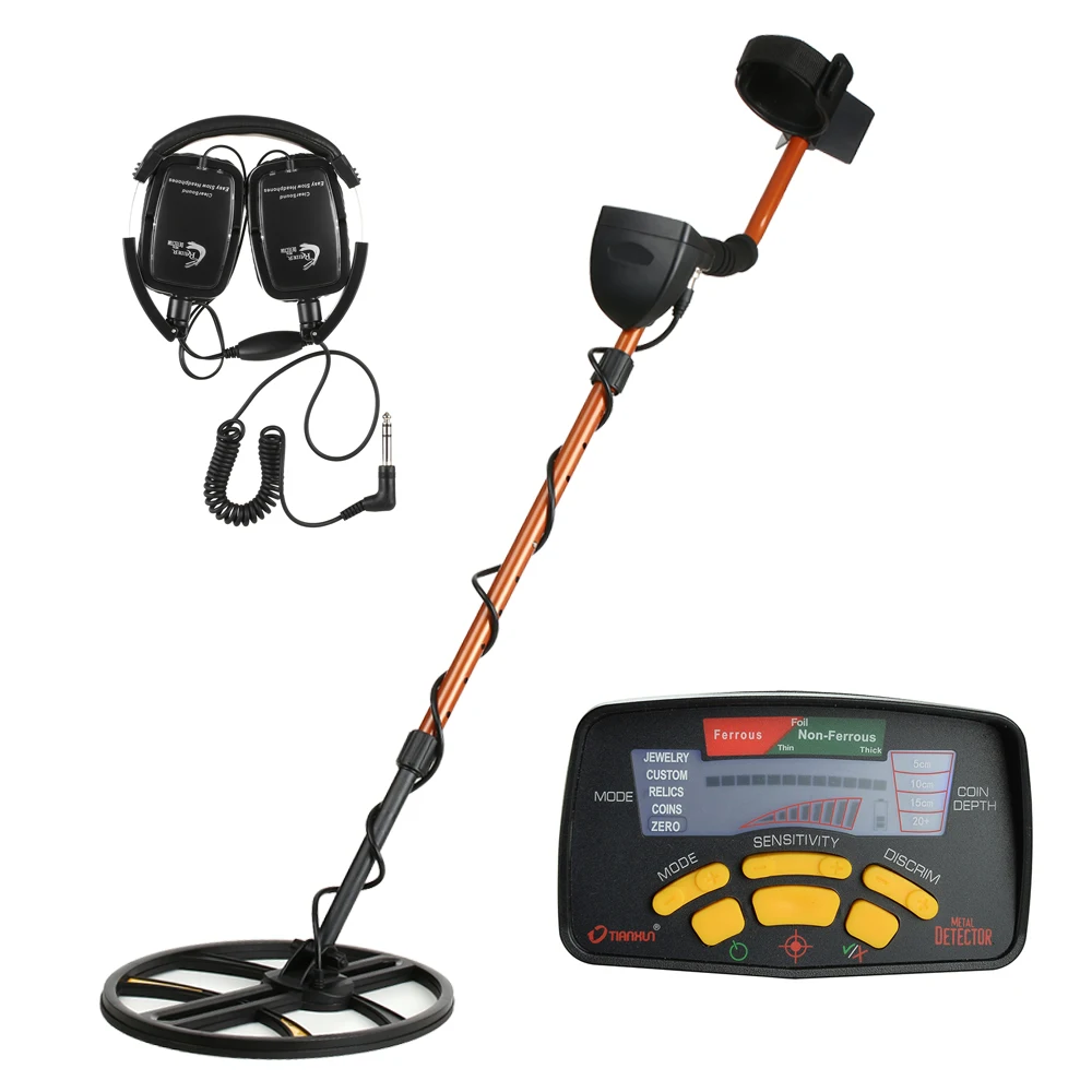 

Professional Metal Detector High Sensitivity Underground Metal Detector Gold Treasure Searching LCD Display with Earphone