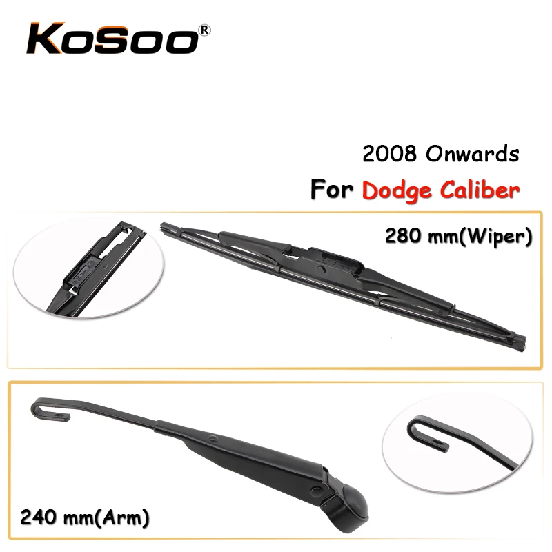 KOSOO Auto Rear Window Windshield Wiper Blades Arm Car Wiper Blade For