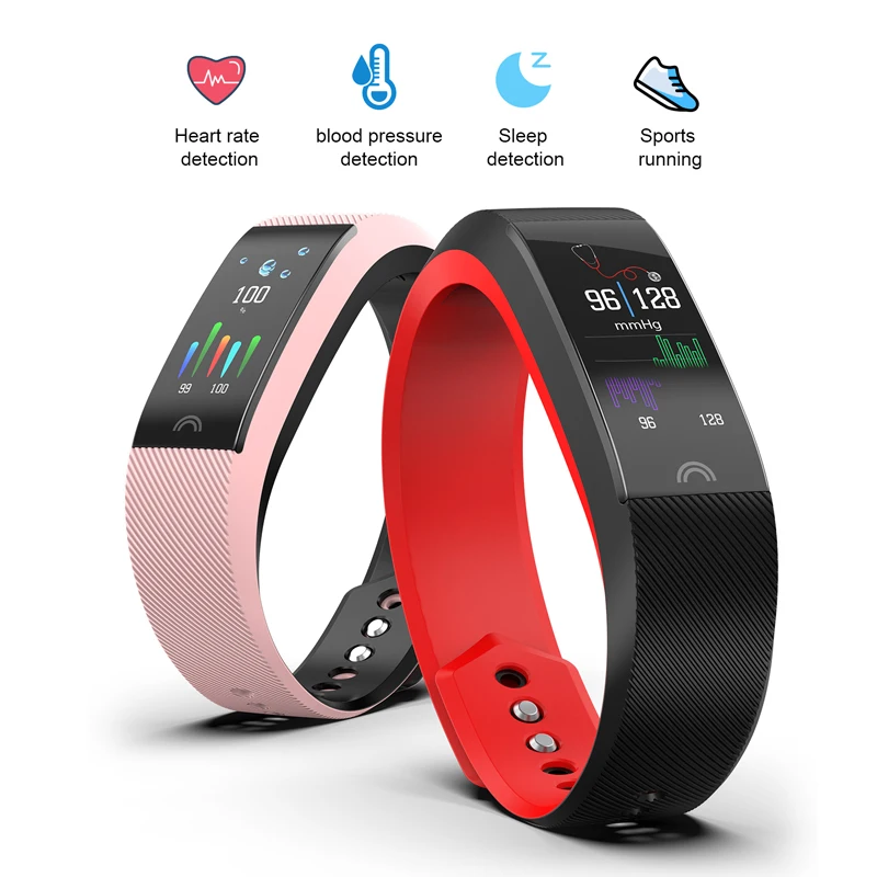 

2018 New BANGWEI IP68 Waterproof Sports Smart Watch Men Women Sports Pedometer Blood Pressure Oxygen Monitoring smartwatch+ Box