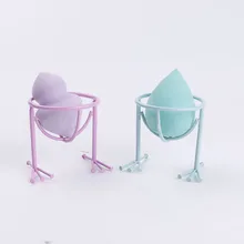 1 шт. случайный цвет мода макияж Косметическая пуховка яйцо пуховка хранилище косметичка Органайзер сушилка стойки Красота Инструменты