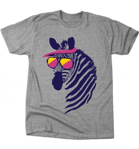 2019Printed Men T Shirt Cotton tshirt Zebrah O-Neck Short-Sleeve Women T-Shirt | Мужская одежда