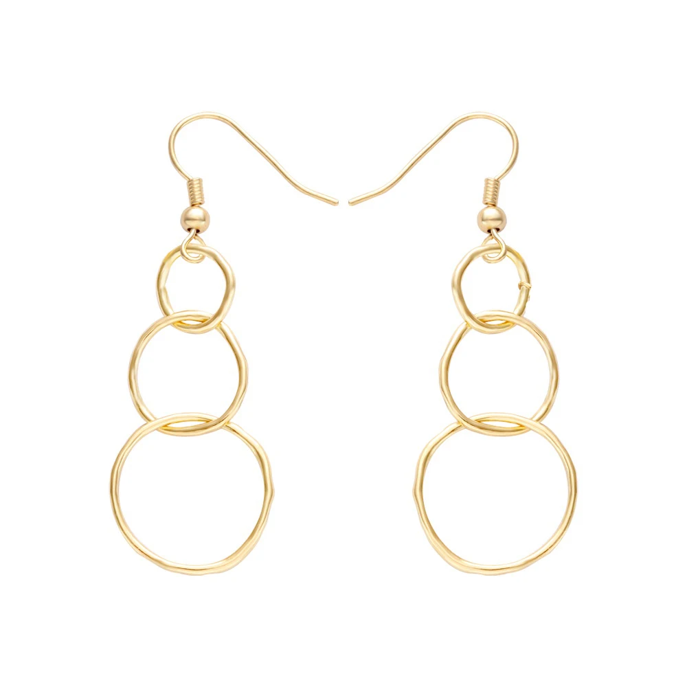 Interwoven Chain Earring Gold Plating Love Jewelry,Tiny Sweet Heart