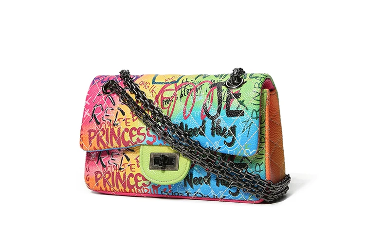 Известный бренд сумки дизайнерские женские роскошные женские сумки для женщин граффити сумка через плечо Икра Кроссбоди сумки женские сумки