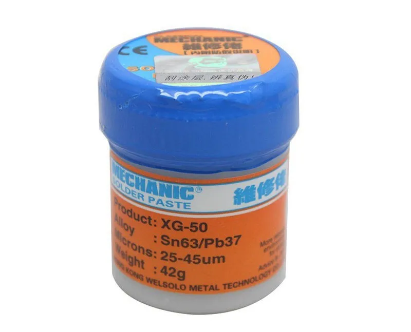 New packing for MECHANIC MCN-300 Solder Paste tin cream Flux Paste Sn63/Pb37 25-45um  1PCS XG-50 (XG-50) weld holders