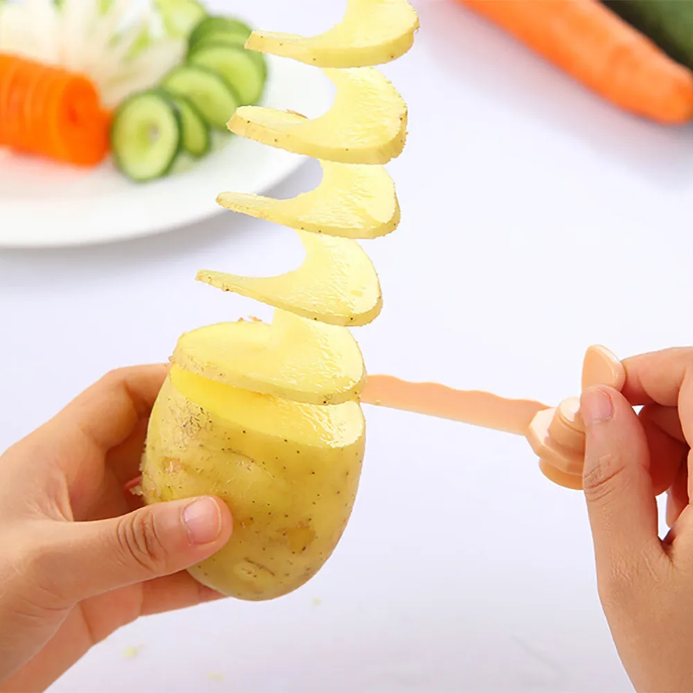 Спиральная овощерезка для моркови кухонная резак картофеля аксессуары готовки