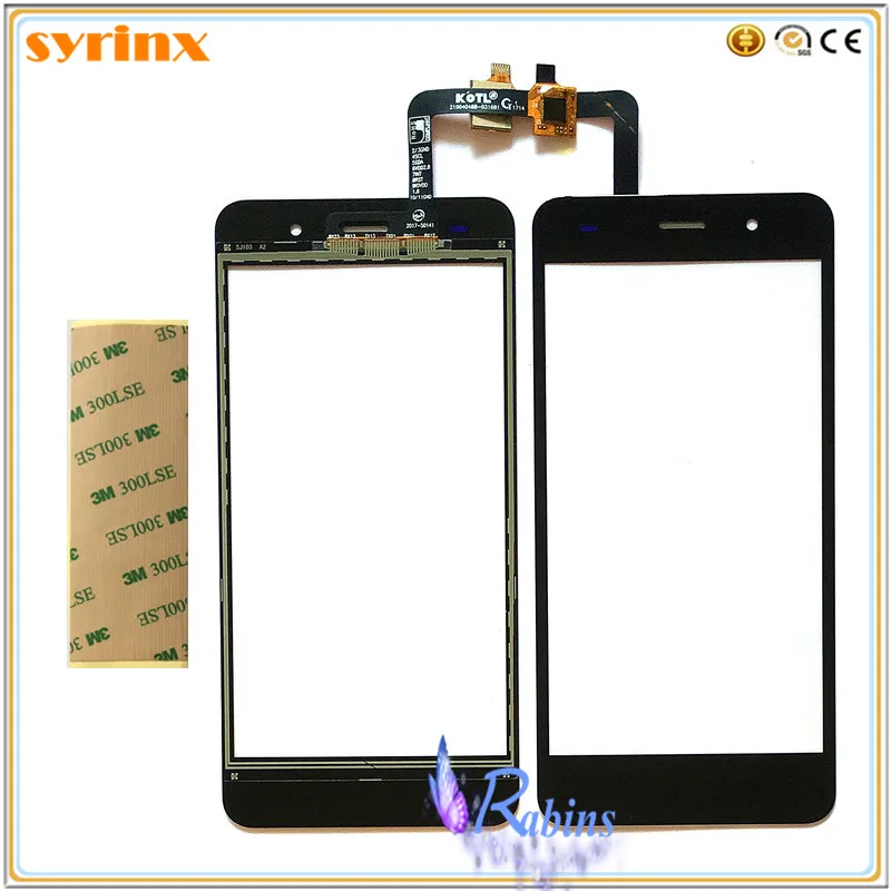 

SYRINX Mobile Phone 5.0 inch Touch Screen Digitizer For Fly Cirrus 13 FS518 Touchscreen Touch Panel Glass Sensor + tape