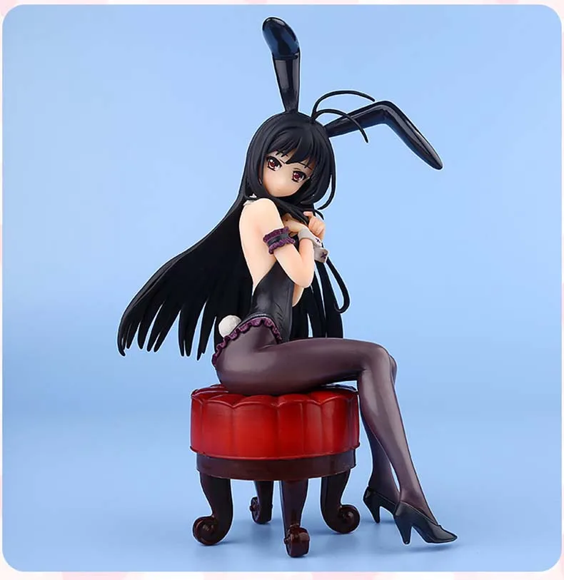 Аниме игра Accel World сексуальные фигурки Burst Linker Kuroyuki hime Bunny Girl Ver. Фигурка из ПВХ