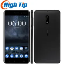 Nokia 6 Android 7,0 смартфон Nougat Wi-Fi 5,5 ''4 Гб ОЗУ 64 Гб ПЗУ отпечаток пальца две sim-карты Многоязычная поддержка