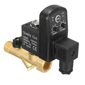 

AC 110V 1/2 Electronic Time 2way Air Compressor Gas Tank Automatic Drain Valves