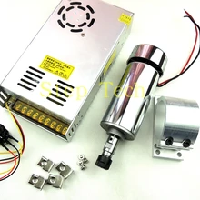 DC12-48V 0.4kw мотор шпинделя ER11 патрон с ЧПУ 300 Вт мотор шпинделя+ УФ-фильтр 52 мм с креплением кронштейн+ Питание регулятор скорости