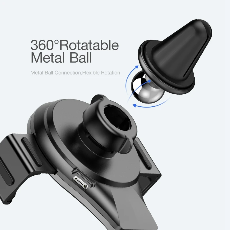 FLOVEME تشى سيارة لاسلكي شاحن آيفون XS سامسونج S9 سيارة الهاتف شاحن سريع Wirless شحن USB حامل شاحن سيارة لاسلكية