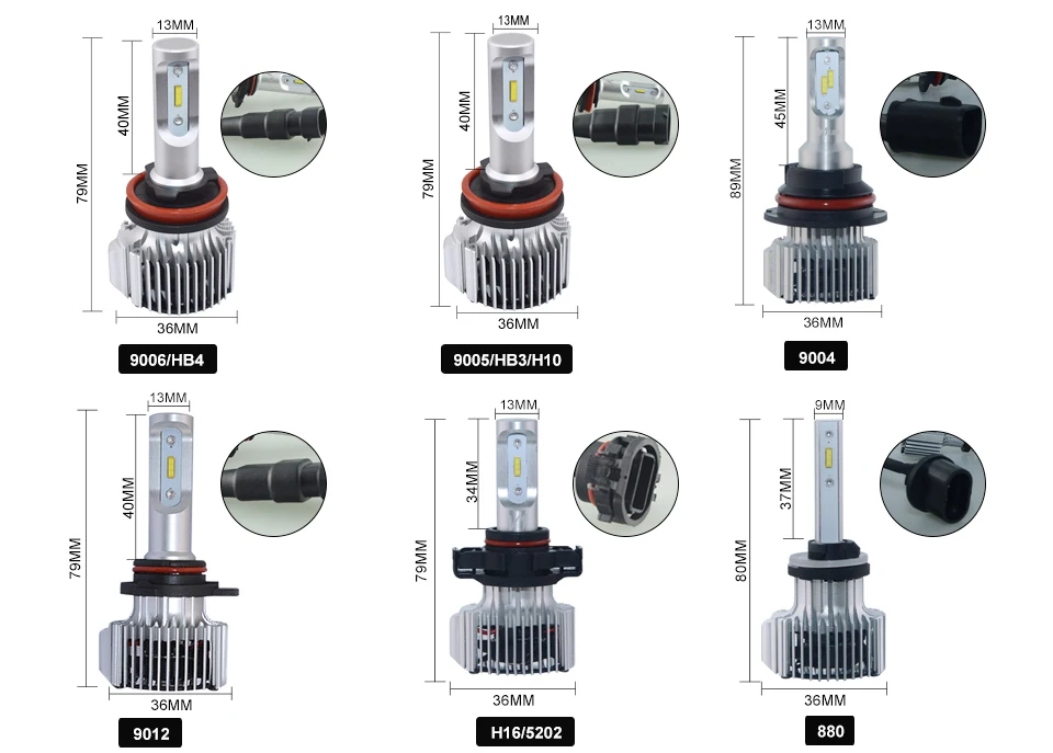 H7 LED Car Headlight Bulb LED H1 H4 H11 (12)