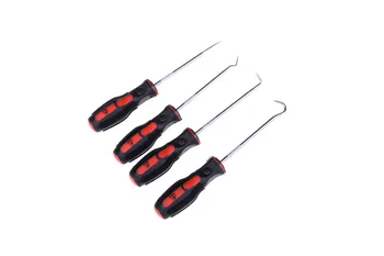 

4Pcs/lot Extra Long Hook And Pick Car Automotive Set Seal Remover Craft Hobby Tool Straight/Offset/90 Degree/O-Ring Hook Pick