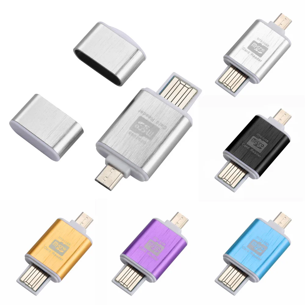 Горячая Распродажа 2в1 микро SD OTG флеш-диск USB 2,0 кард-ридер для смартфонов ПК планшет поддерживает чтение/запись большой емкости TF