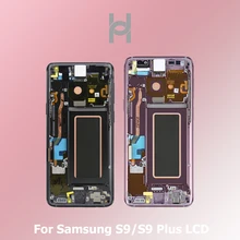 Супер Amoled ЖК-экран для samsung Galaxy S9 Plus S9 ЖК-дисплей G9650 с заменой рамы в сборе