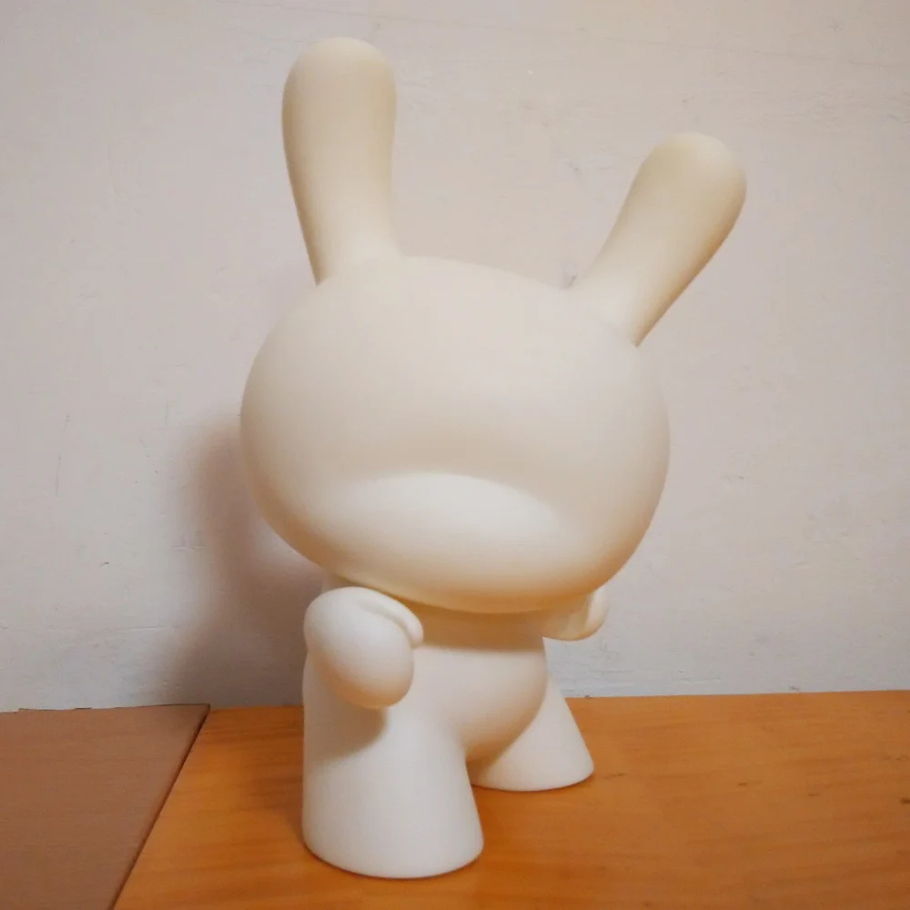 8 inch Kidrobot dunny doll white mold for DIY hand-done plain in opp bag 5pcs