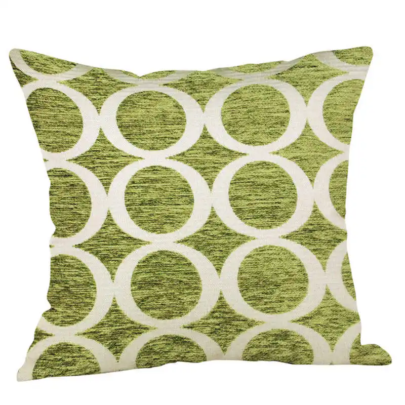 Green Lime Natural Cream Cotton Linen Pillow Case Sofa 4545 Cover pillow covers decorative embroidered Home Decor #3o11#f (10)