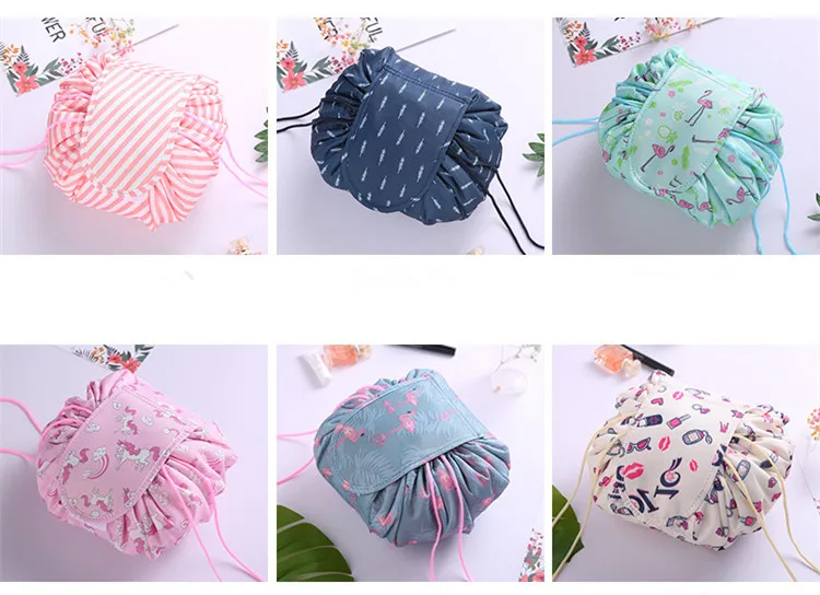 

Lazy Make Up Makeup Bag Portable Travel Korea Drawstring Bulk Storage Cosmetics Dual Magic Bags Artist Wash Bags Organizer