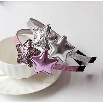 

New Kids Girls Cute Sequin Star Heart Hair Accessories Girls Princess Style Party Headband InfantHair Band