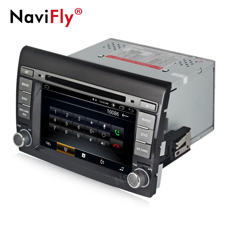 Perfect Navifly Car Multimedia Player Android 8.1 Radio navigation For Fiat/Bravo GPS DVD 2 Din Stereo fm bluethooth with WIFI CANBUS 2