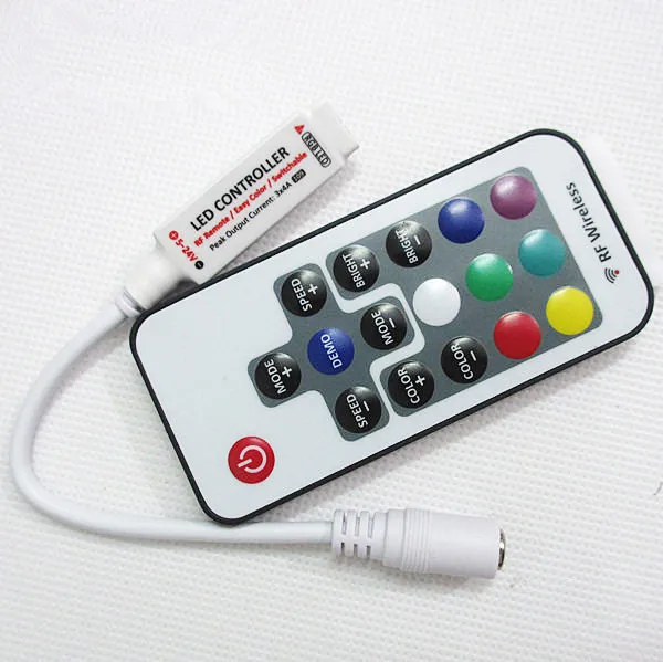 

best price 1 pcs Advanced LED Controller Mini RF Wireless Remote LED RGB Controller