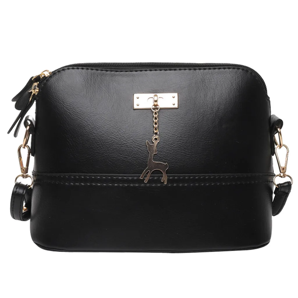 

Xiniu famous brand women shoulder bag Womens Leather Crossbody Bag Fawn Pendant Shell Shoulder Bag Messenger Bag bolsas