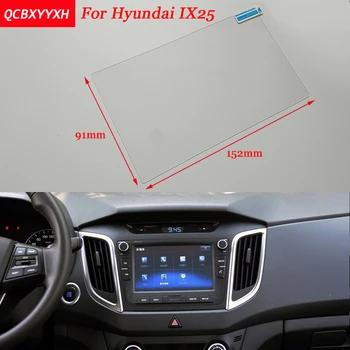 

Car Sticker 7 Inch GPS Navigation Screen Steel Protective Film For HYUNDAI IX25 Control of LCD Screen Car Styling