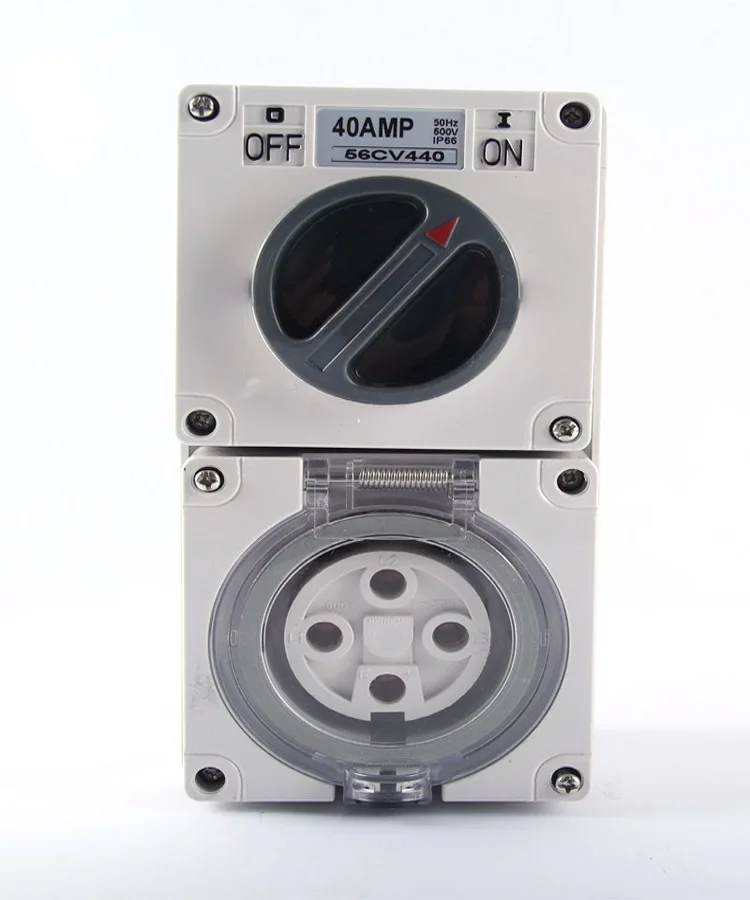 

2015 New Arrival SP-56CV440 ip66 Waterproof Socket Outlet and Switch 4P 40A
