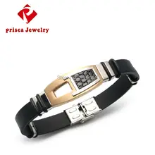 Мужское стальное украшение, очаровательный браслет, ювелирное изделие, золотой силиконовый браслет, резиновая цепочка для мужчин, ювелирное изделие, крутая цепочка из нержавеющей стали