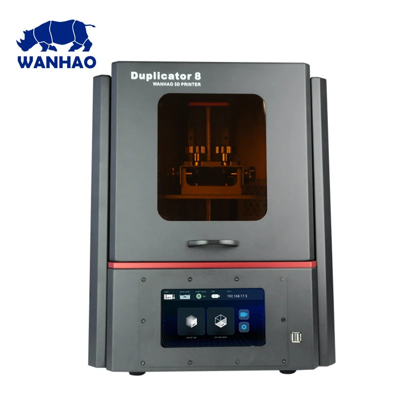 Kopen 2019 Nieuwste D8 DLP LCD Hars Sieraden Dental Grote 3D Printer WANHAO Fabriek Directe Verkoop met 500ml Hars en workshop Licentie