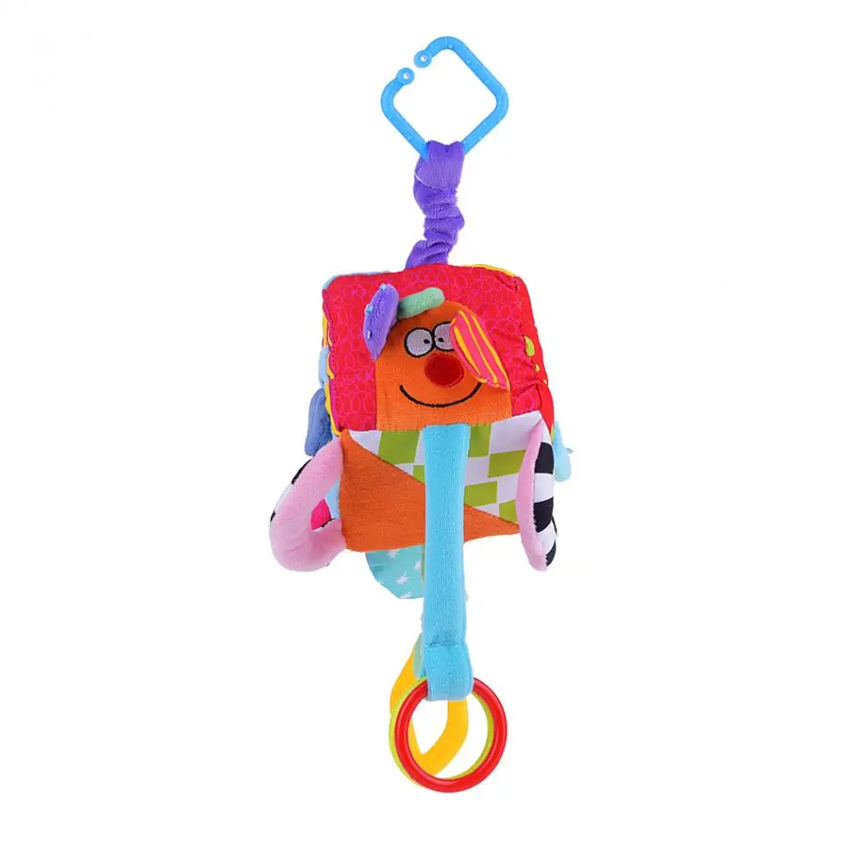Младенческая ткань блочный клатч кубик погремушка игрушка многофункциональные детские развивающие игрушки музыкальная красочная
