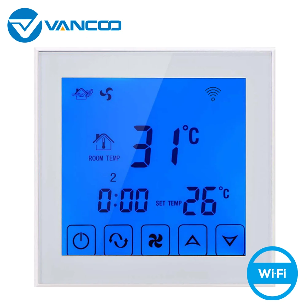 Vancoo WiFi Thermostat Central Air conditioner Fan Coil FCU Room