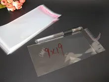300 unids Claro Resellable BOPP/Poly/Bolsas de Celofán 9×19 cm OPP Auto-Adhesivo Transparente envases De Plástico cosméticos bolsas de Embalaje