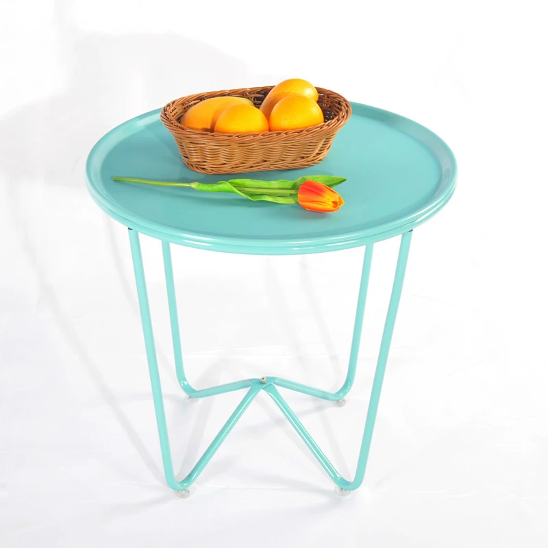Assemble Home Simple Tea Table Living Room Iron Small Round Fashion Small Side Table Assemble Home Simple Tea Table Living Room Iron Small Round Fashion Small Side Table